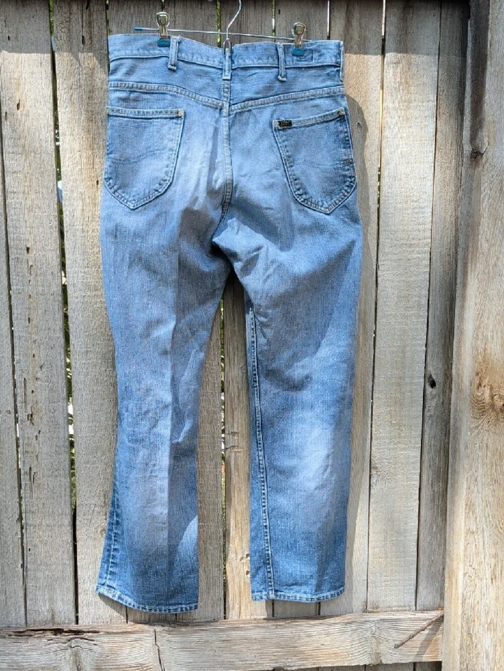 Vintage Lee Riders Relaxed Light Blue Men’s Jeans Denim Button Fly